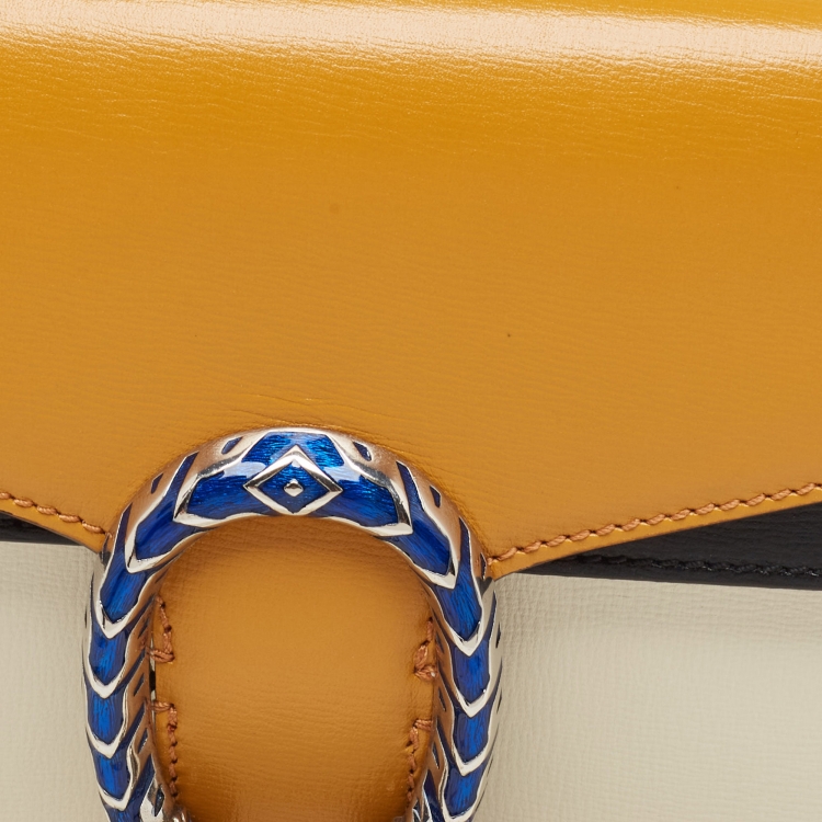 Pre Owned Gucci Tricolor Leather Small Dionysus Shoulder Bag
