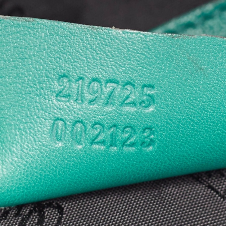 Pre Owned Gucci Green Leather Medium New Jackie Hobo