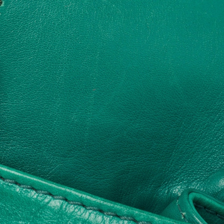 Pre Owned Gucci Green Leather Medium New Jackie Hobo