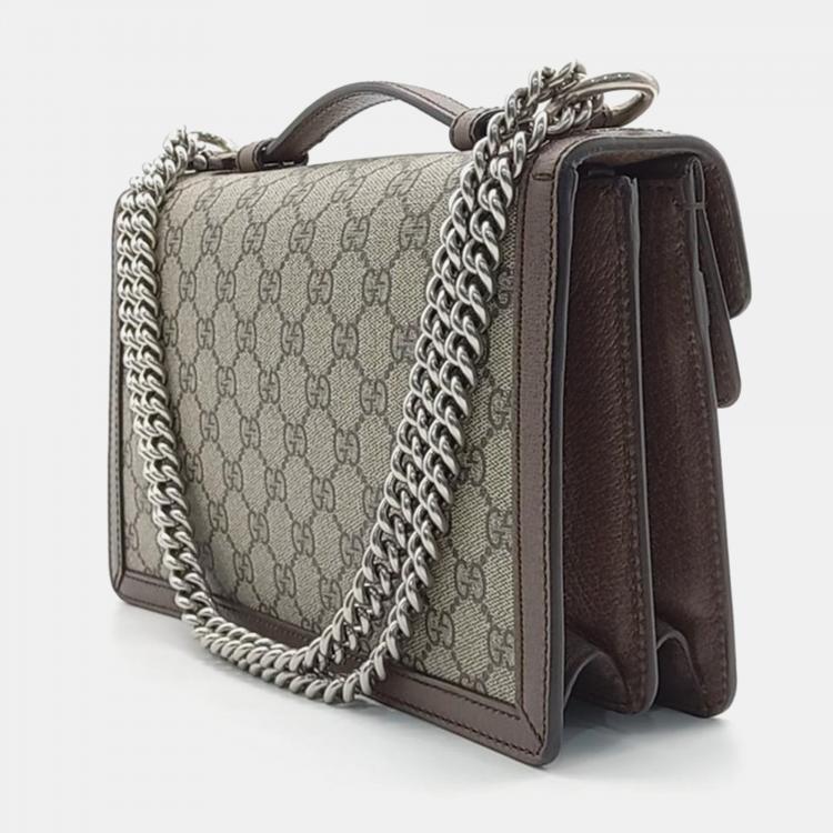 مملوكة مسبقًا Gucci Beige/Brown GG Canvas Dionysus Top Handle Bag