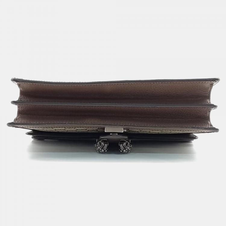 مملوكة مسبقًا Gucci Beige/Brown GG Canvas Dionysus Top Handle Bag