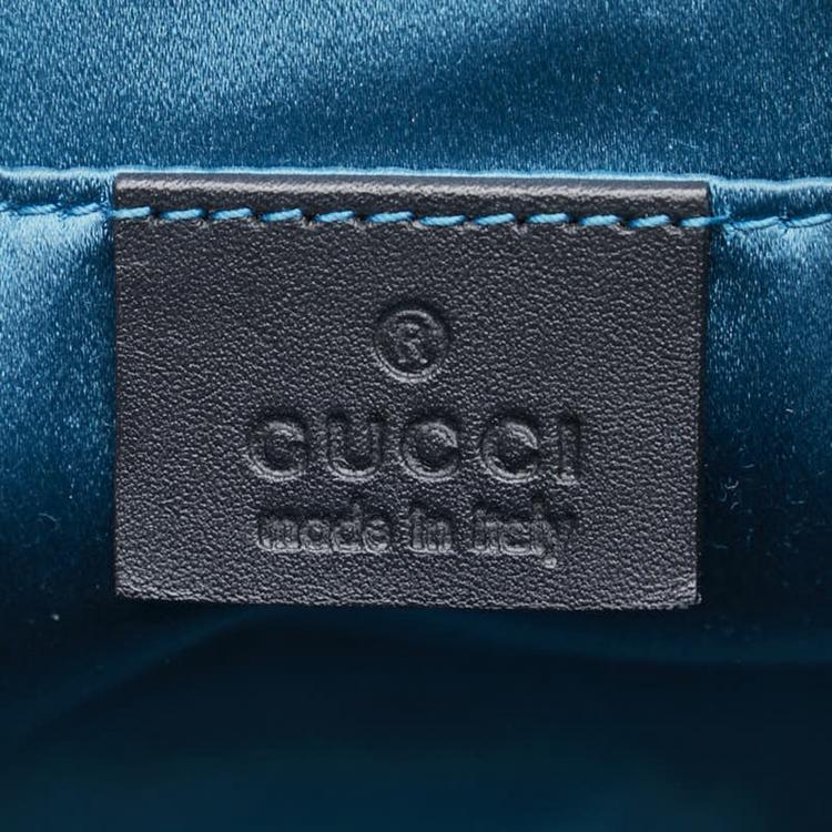 Pre Owned Gucci Red Leather, Suede Suede Small Ophidia Dome Shoulder Bag