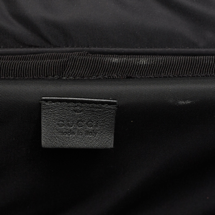 Pre Owned Gucci Beige/Black GG Supreme Canvas Large Savoy Trolley Luggage