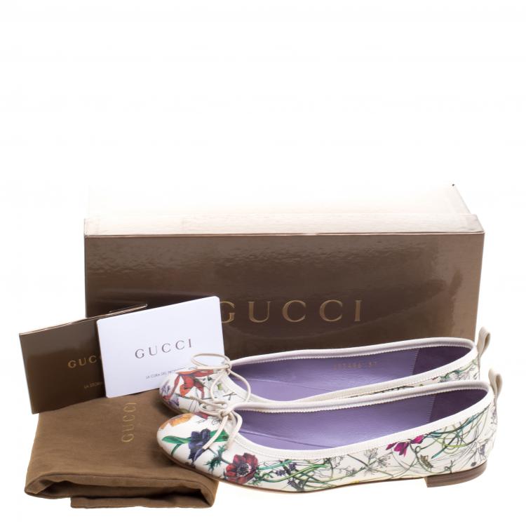gucci white flats