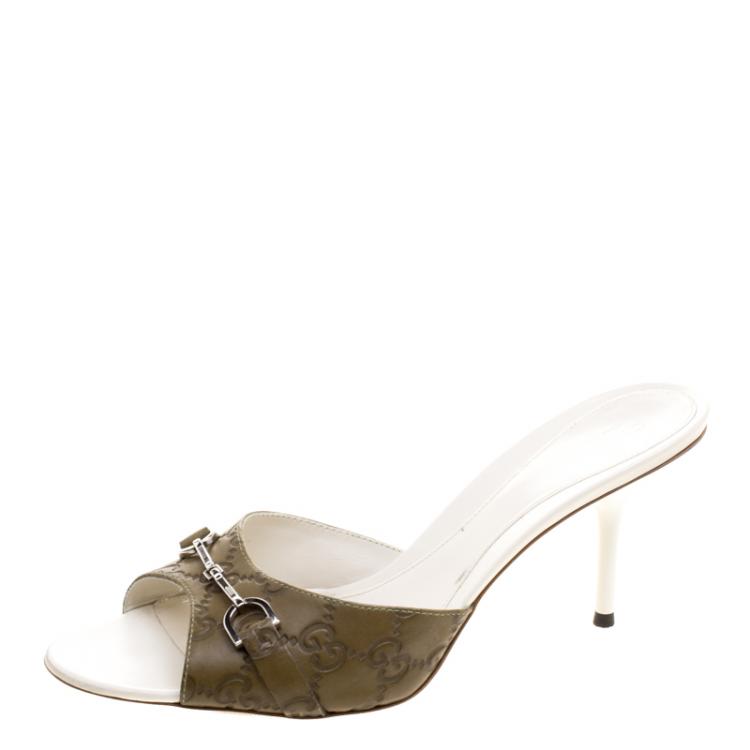 olive green gucci shoes