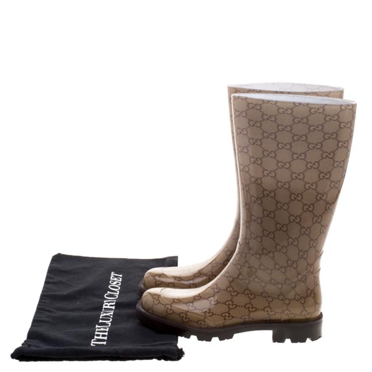 gucci rubber boots