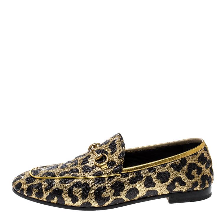 Gucci leopard hot sale shoes