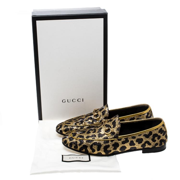leopard gucci loafers