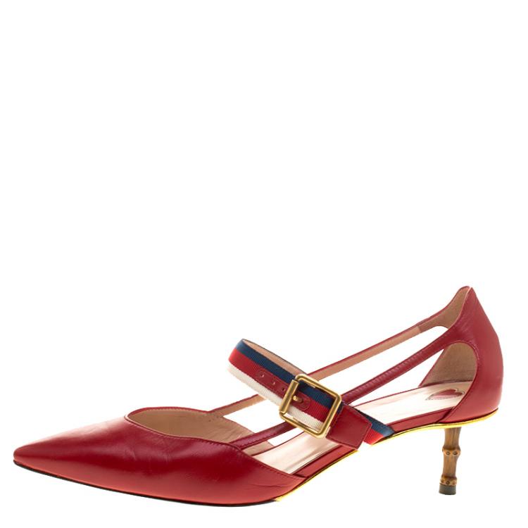 red leather mary jane shoes