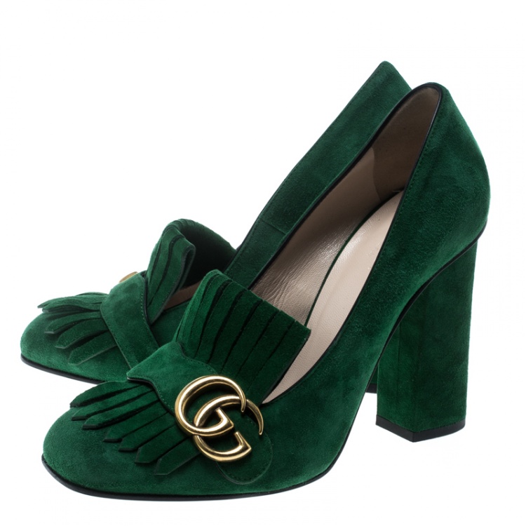 gucci emerald green shoes