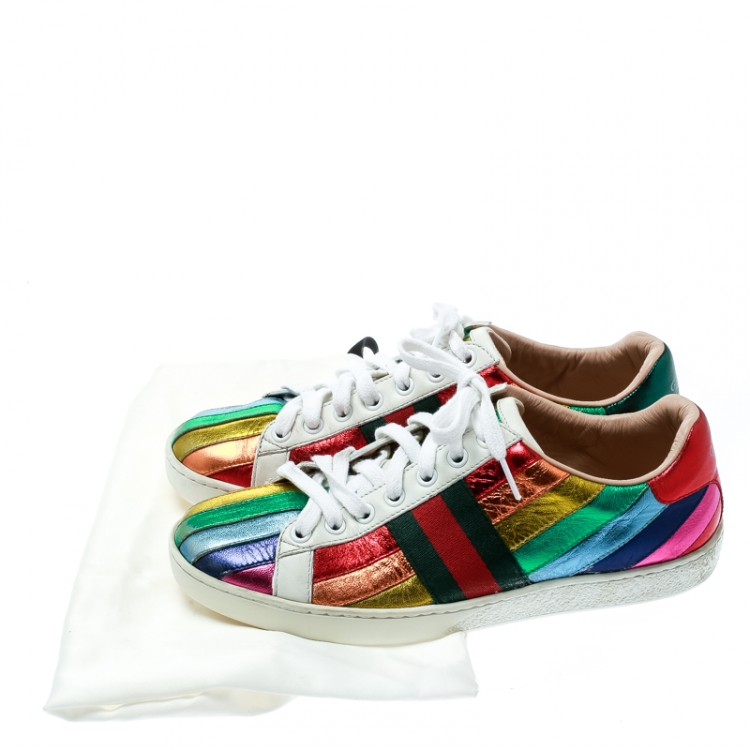gucci platform shoes rainbow