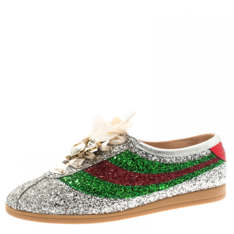 gucci falacer glitter sneakers