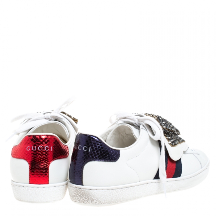 gucci bow sneakers