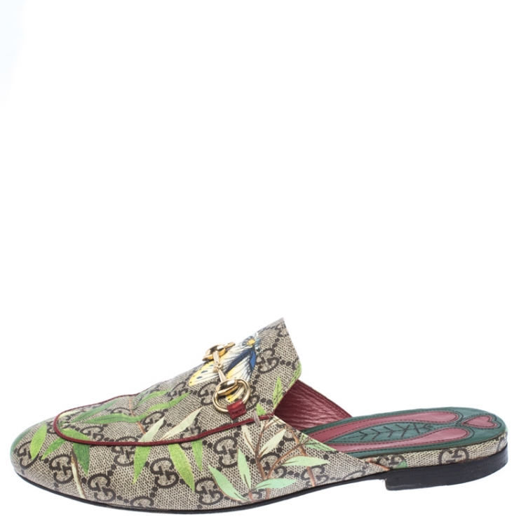 gucci princetown loafer in tian garden print size 39