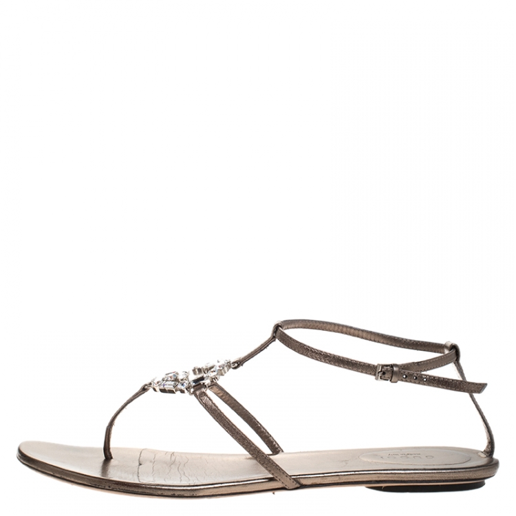 gucci crystal sandals