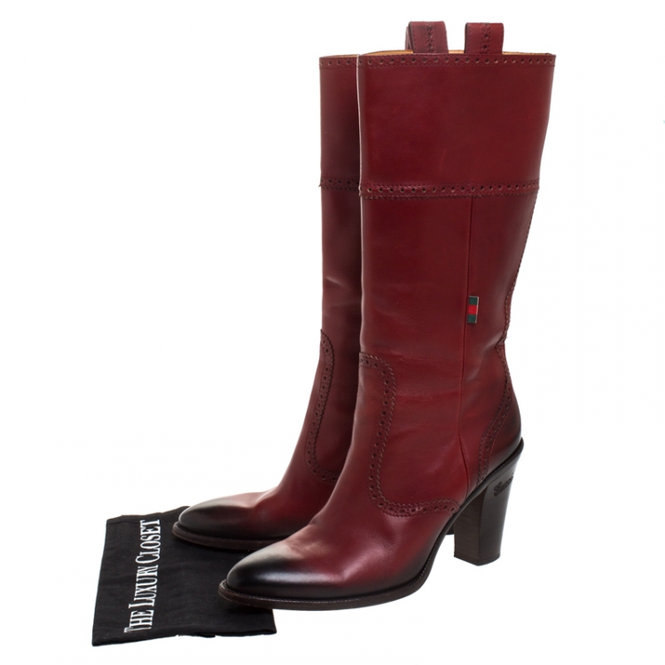 gucci mid calf boots