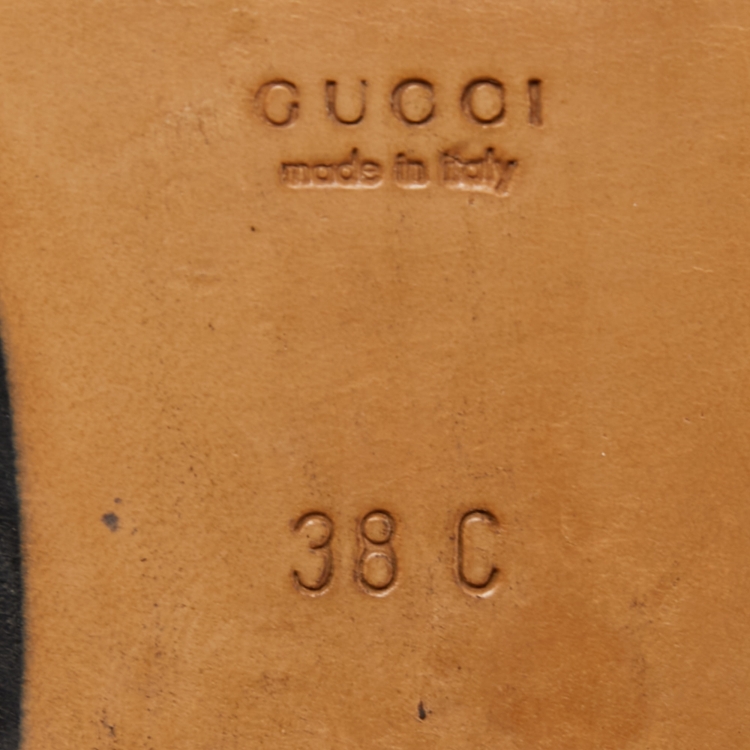 Pre Owned Gucci Red GG Canvas and Patent Leather Horsebit Loafers Size 38