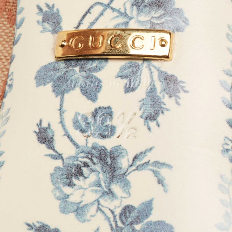 مملوكة مسبقًا Gucci Beige GG Canvas Victoire Pumps Size 39.5
