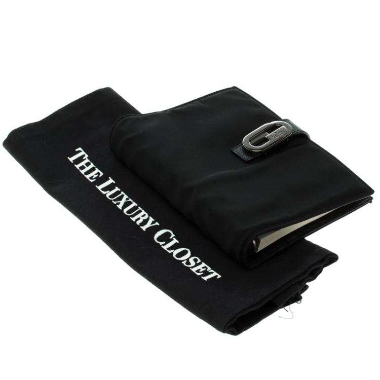 Pre Owned Gucci Black Nylon Agenda Cover