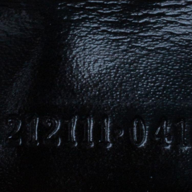 Pre Owned Gucci Black GG Diamante Key Case Holder