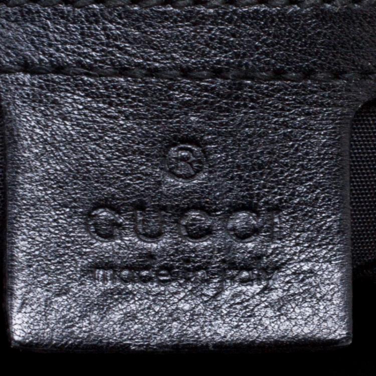 Pre Owned Gucci Black Leather Medium Darwin Convertible Backpack