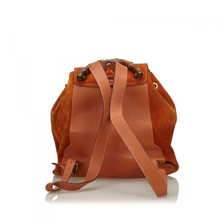 orange gucci backpack