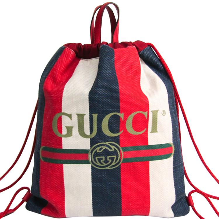 gucci backpack stripe