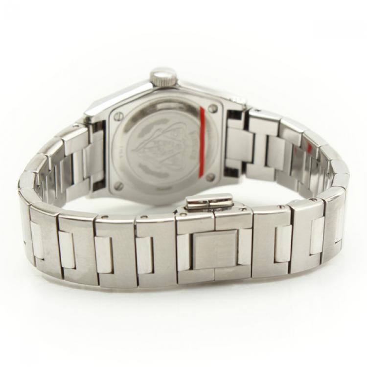 Pre Owned Gucci Brown Stainless Steel Pantheon Women's Wristwatch 25MM