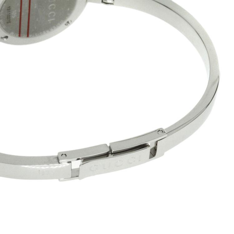 Pre Owned Gucci White Stainless Steel YA105 Women's Wristwatch 25MM