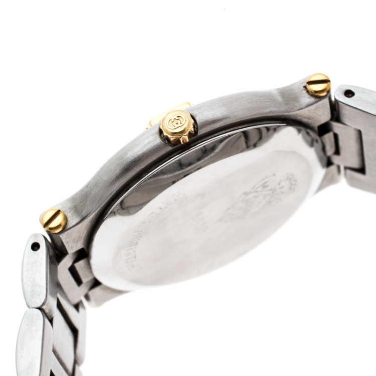 Pre Owned Gucci Grey Stainless Steel 9000M Women's Wristwatch 32MM