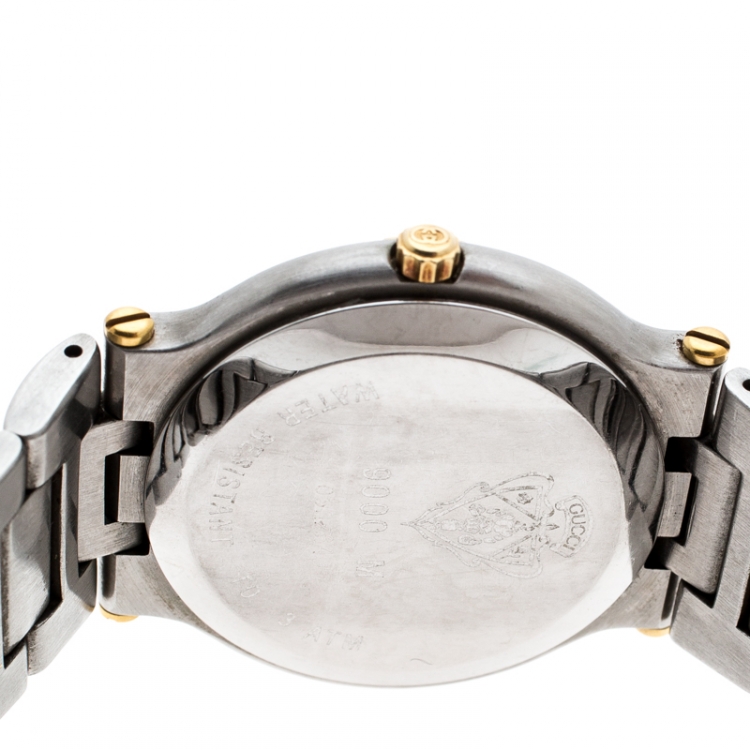 Pre Owned Gucci Grey Stainless Steel 9000M Women's Wristwatch 32MM