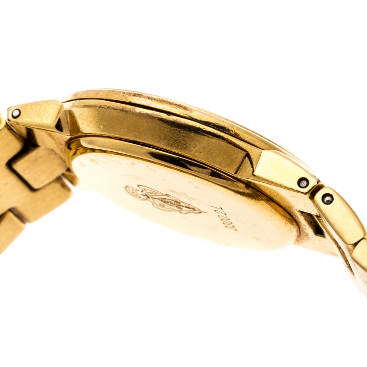 Pre Owned Gucci Golden Gold Plated 3300.2.L Women's Wristwatch 25MM