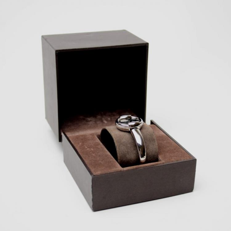 Pre Owned Gucci Black Bangle 1400L Womens Wristwatch 25.5 MM