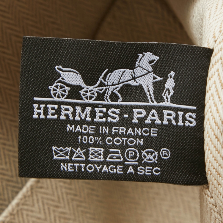 Pre Owned Hermes Natural Canvas Large Bride-a-Brac Pouch