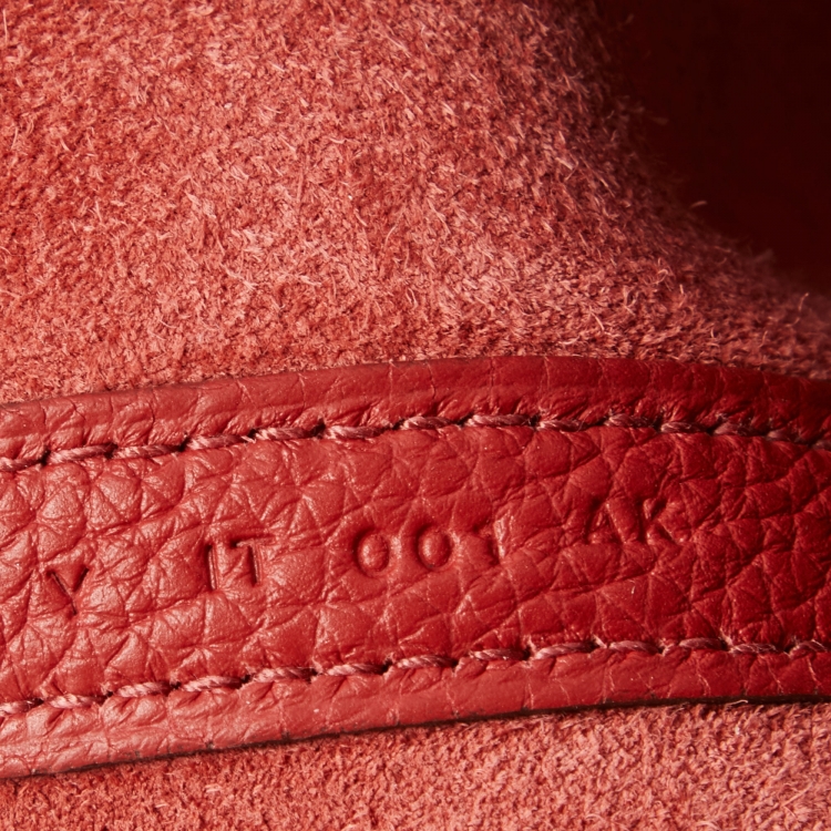 Pre Owned Hermes Rouge Piment Taurillon Maurice Leather Picotin Lock 18 Bag
