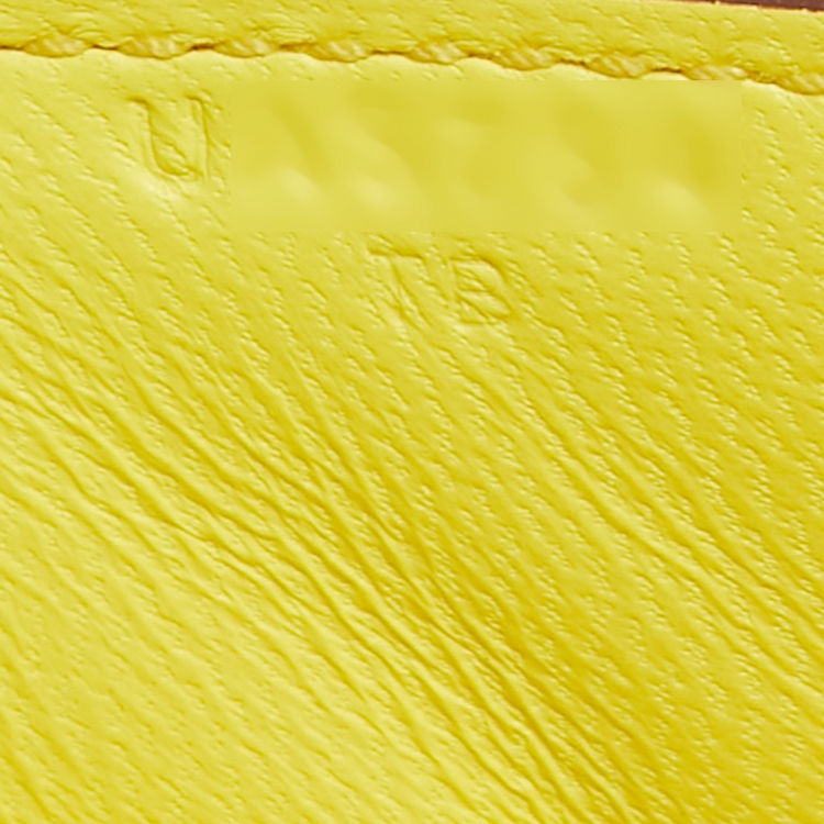 مملوكة مسبقًا Hermes Jaune Citron Chevre Mysore Leather Mini Verrou Bag