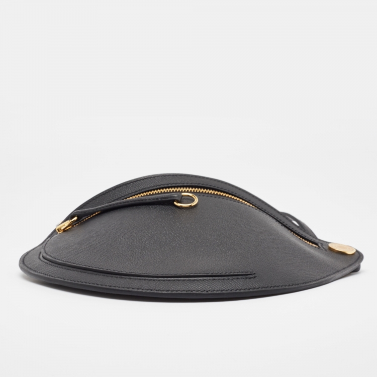 Pre Owned Hermès Noir Epsom Leather Petite Course Bag