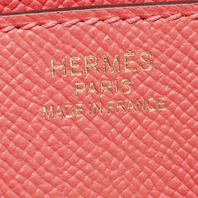 Pre Owned Hermès Rose Jaipur Epsom Leather Gold Finish Birkin 35 Bag