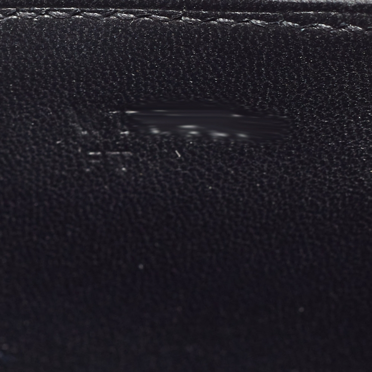 Pre Owned Hermès Black Epsom Leather Palladium Finish Constance III Mini Bag