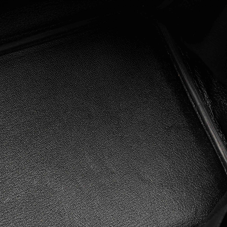 Pre Owned Hermès Noir Togo Leather Palladium Finish Birkin 35 Bag