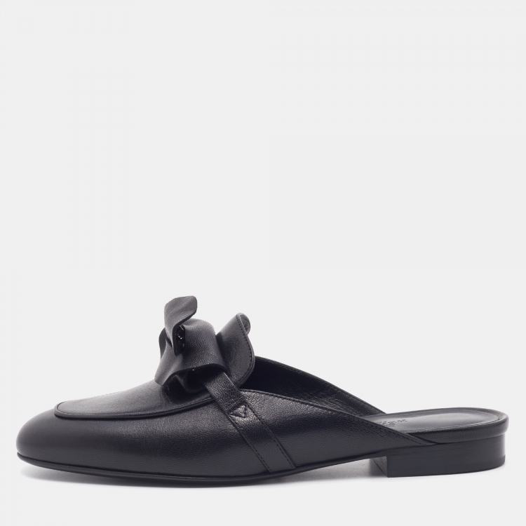 Hermes Black Leather Oz Mules Size 36 Hermes | TLC