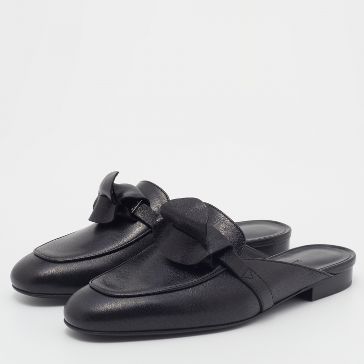 Hermes Black Leather Oz Mules Size 36 Hermes | TLC