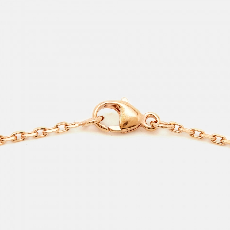 مملوكة مسبقًا Hermes Mini Pop H Enamel Gold Tone Necklace