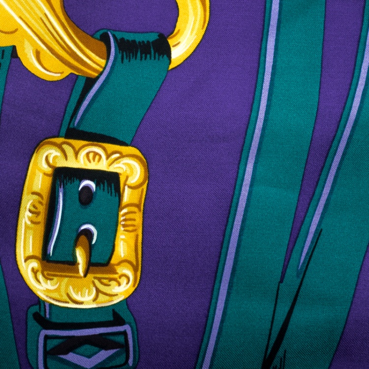 Pre Owned Hermes Brides De Gala Multicolor Printed Silk Square Scarf