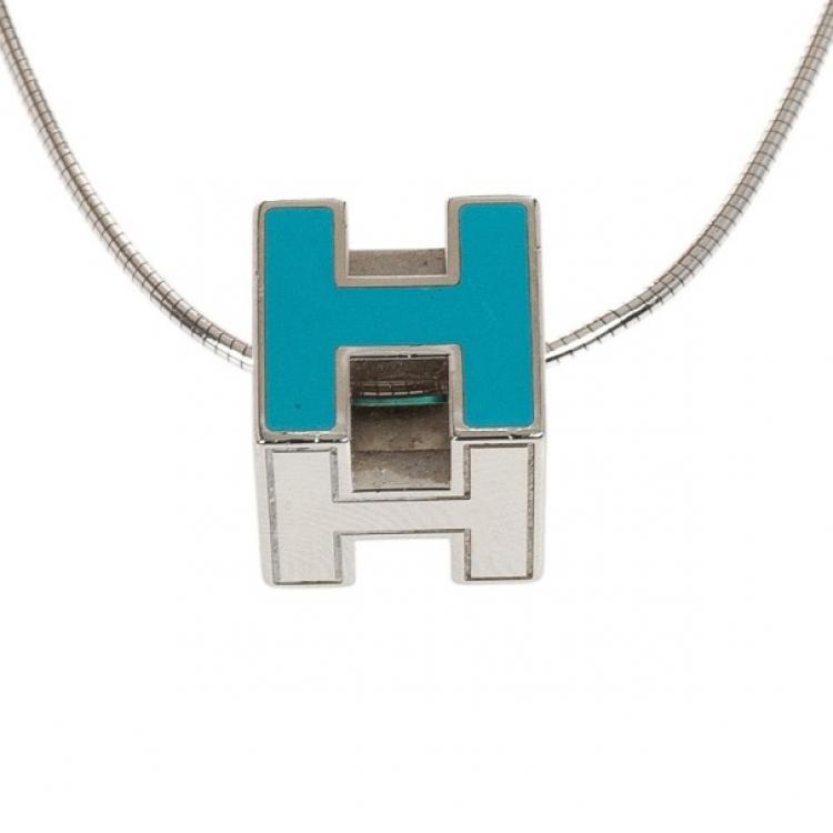 We love Hermes - Cage H necklace 3400HKD ORANGE FONCE/GOLD 40cm long |  Facebook