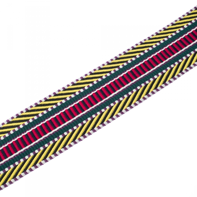 Pre Owned Hermes Multicolour Canvas Sangle Cavale 50mm Bag Strap