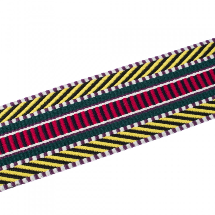 Pre Owned Hermes Multicolour Canvas Sangle Cavale 50mm Bag Strap