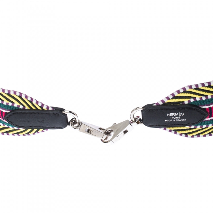 Pre Owned Hermes Multicolour Canvas Sangle Cavale 50mm Bag Strap
