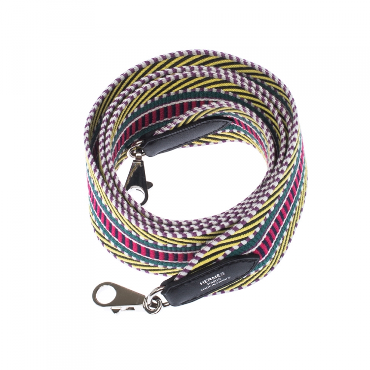 Pre Owned Hermes Multicolour Canvas Sangle Cavale 50mm Bag Strap