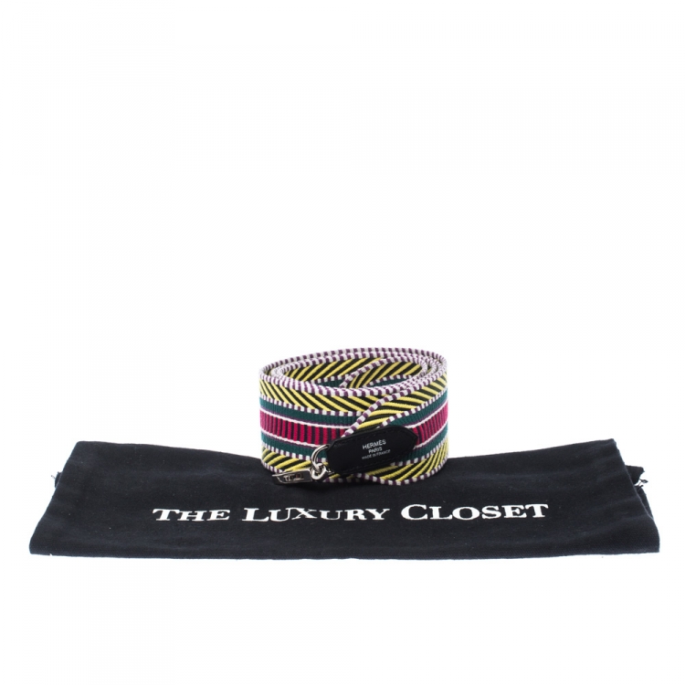 Pre Owned Hermes Multicolour Canvas Sangle Cavale 50mm Bag Strap